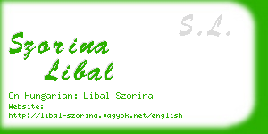 szorina libal business card